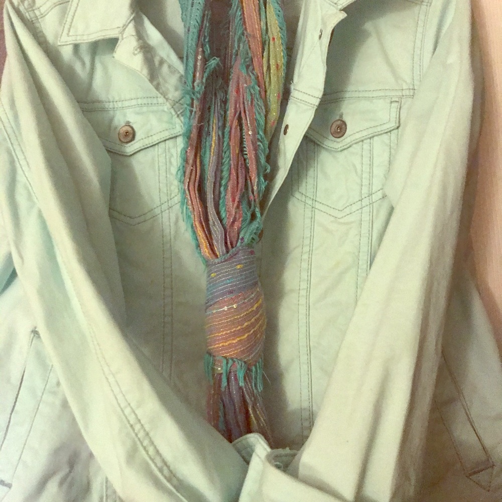 Aqua green jacket